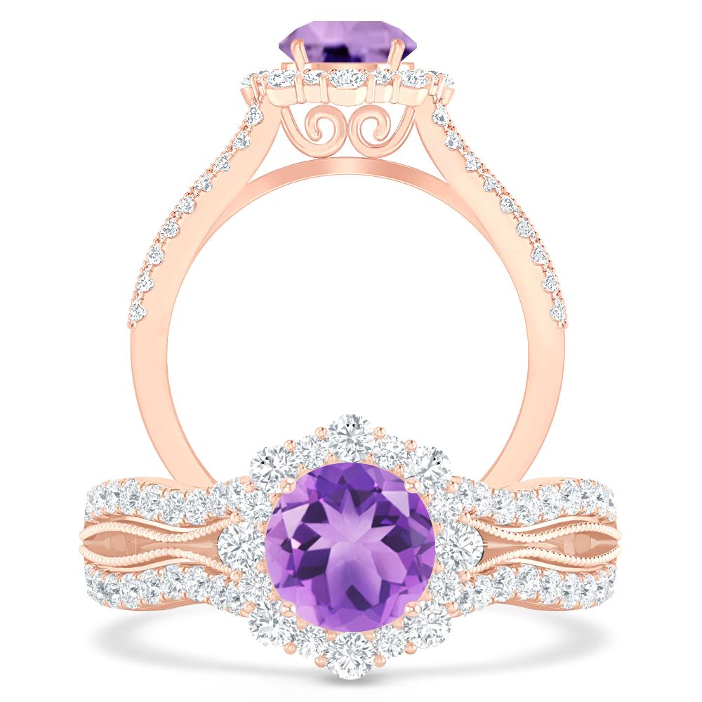 Rose Gold - Amethyst