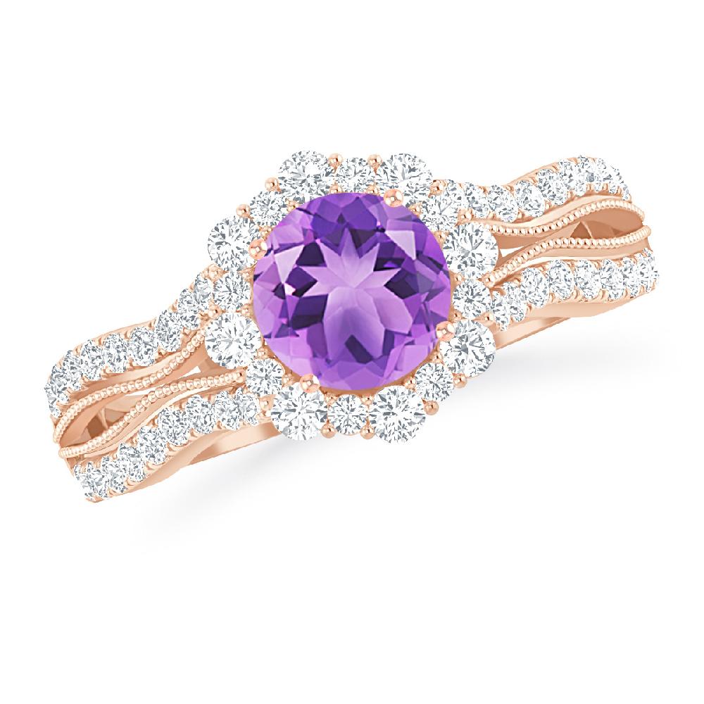 Rose Gold - Amethyst