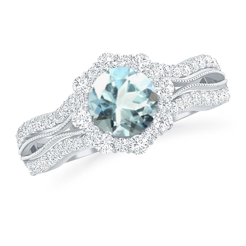 White Gold - Aquamarine