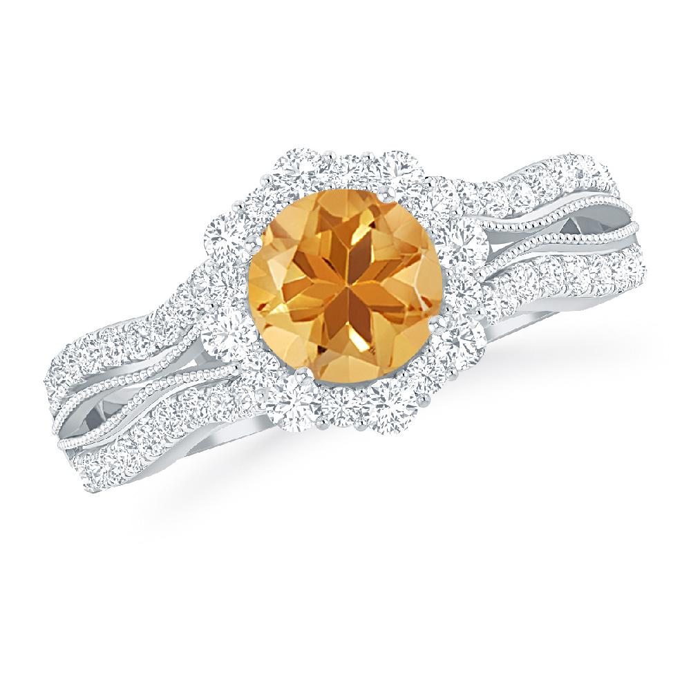 White Gold - Citrine