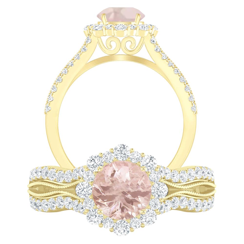 Yellow Gold - Morganite