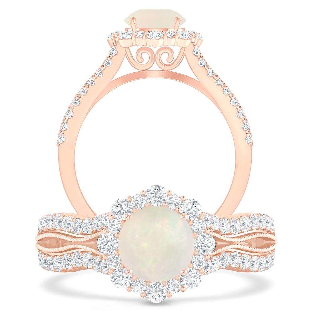 Rose Gold - Opal