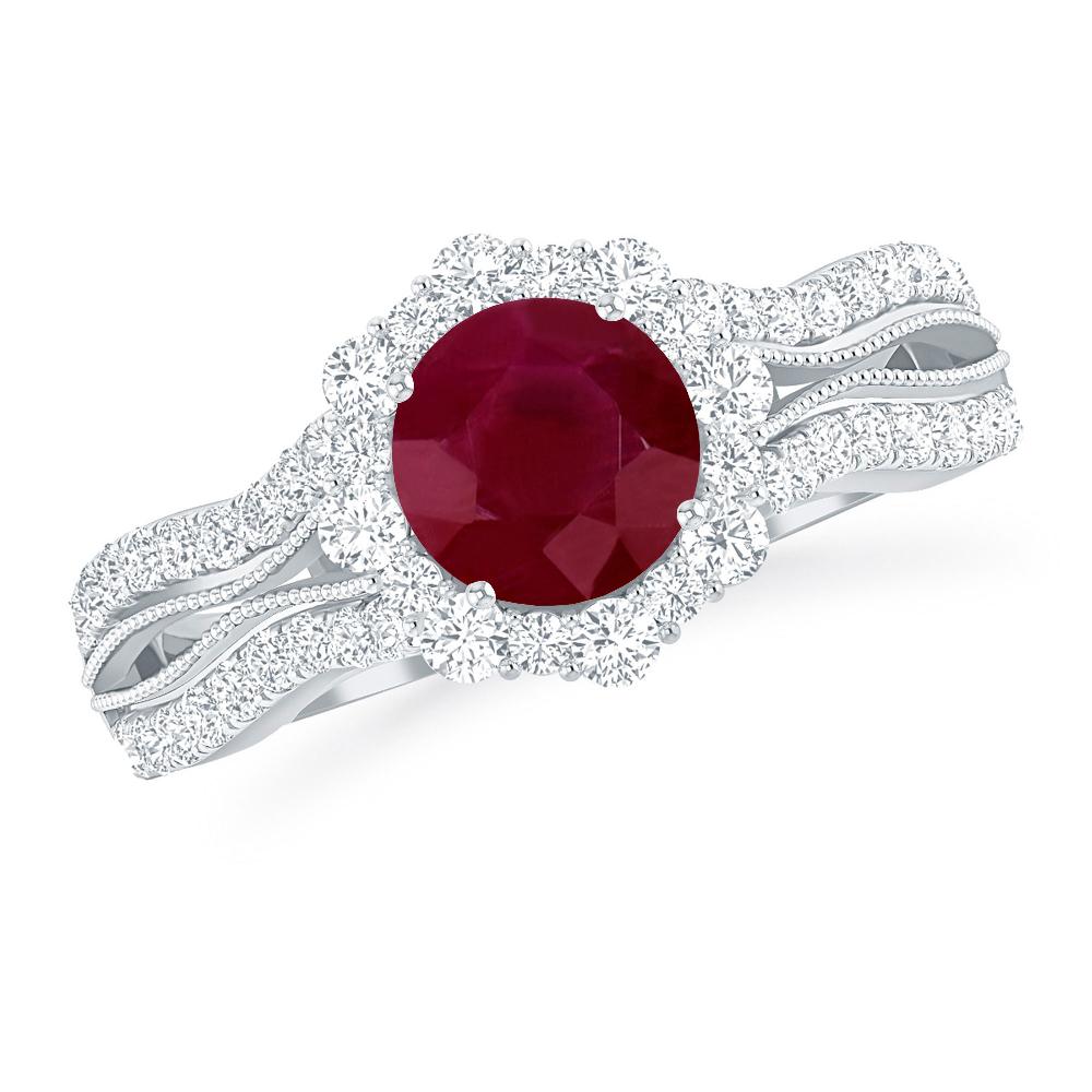 White Gold - Ruby