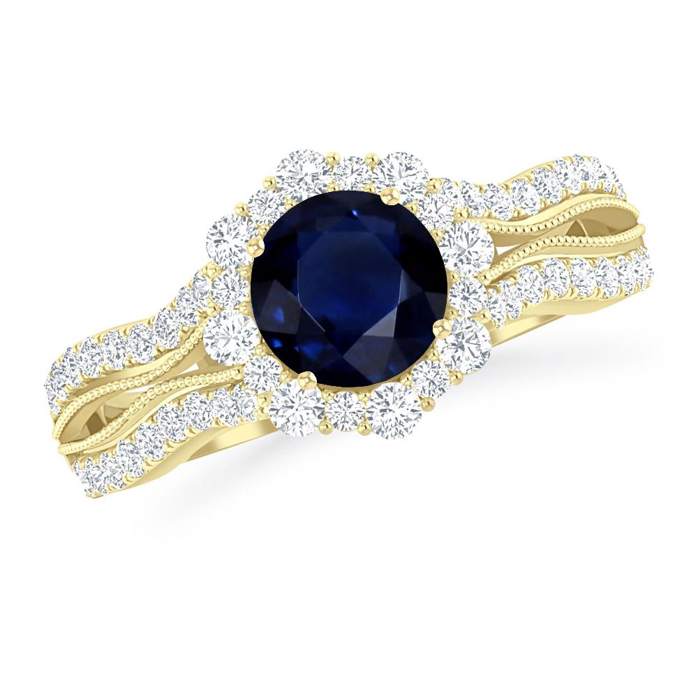 Yellow Gold - Sapphire