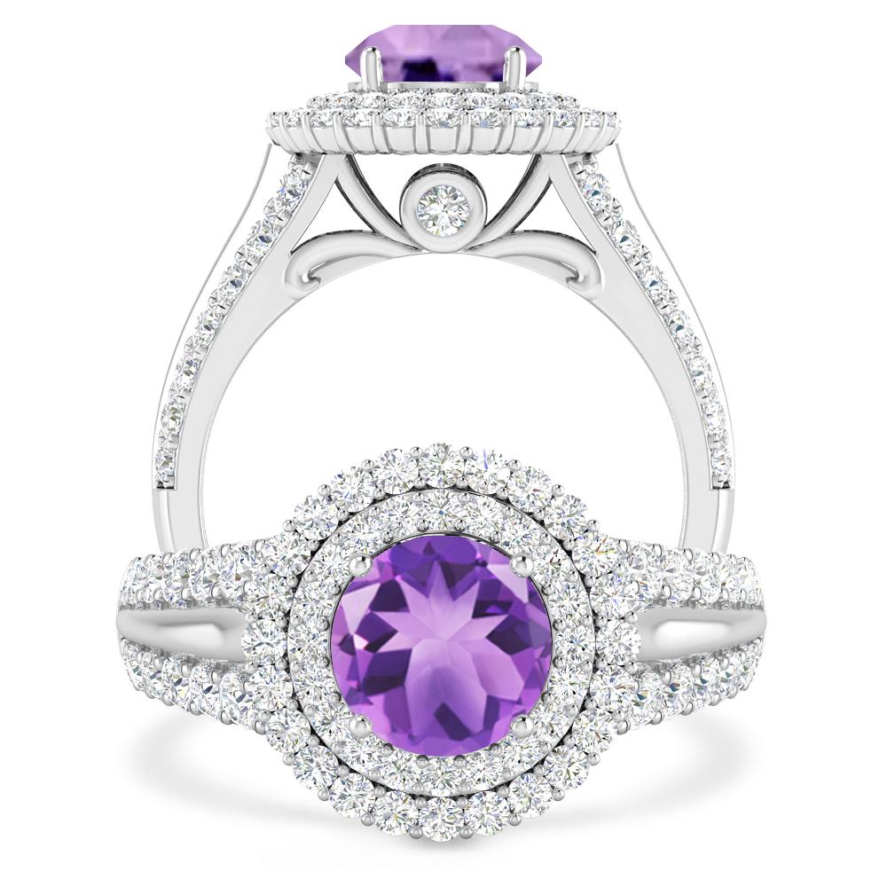 White Gold - Amethyst