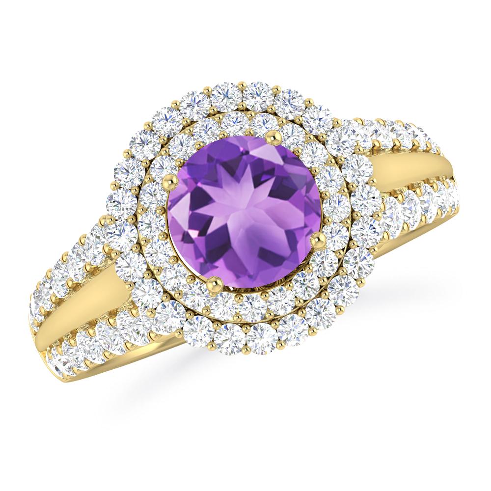 Yellow Gold - Amethyst