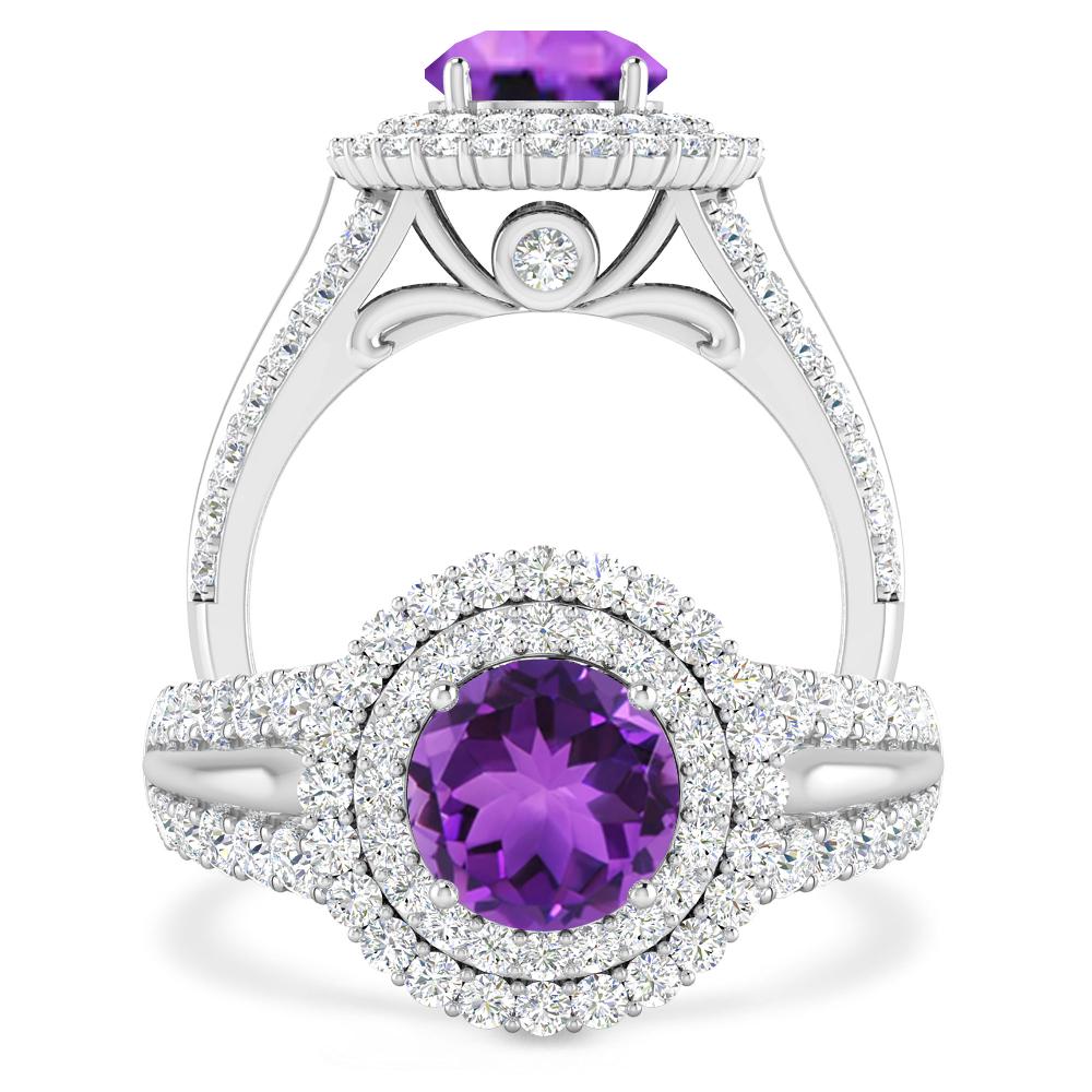 White Gold - Amethyst