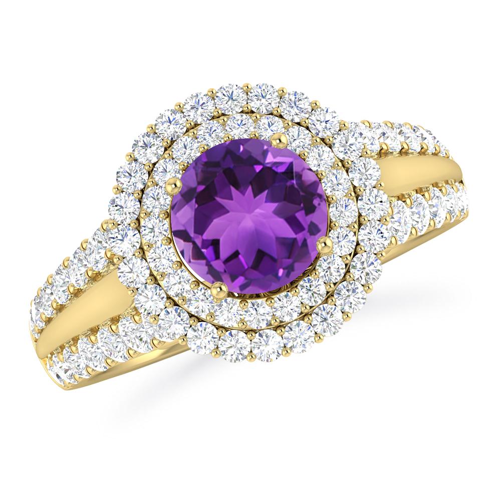 Yellow Gold - Amethyst