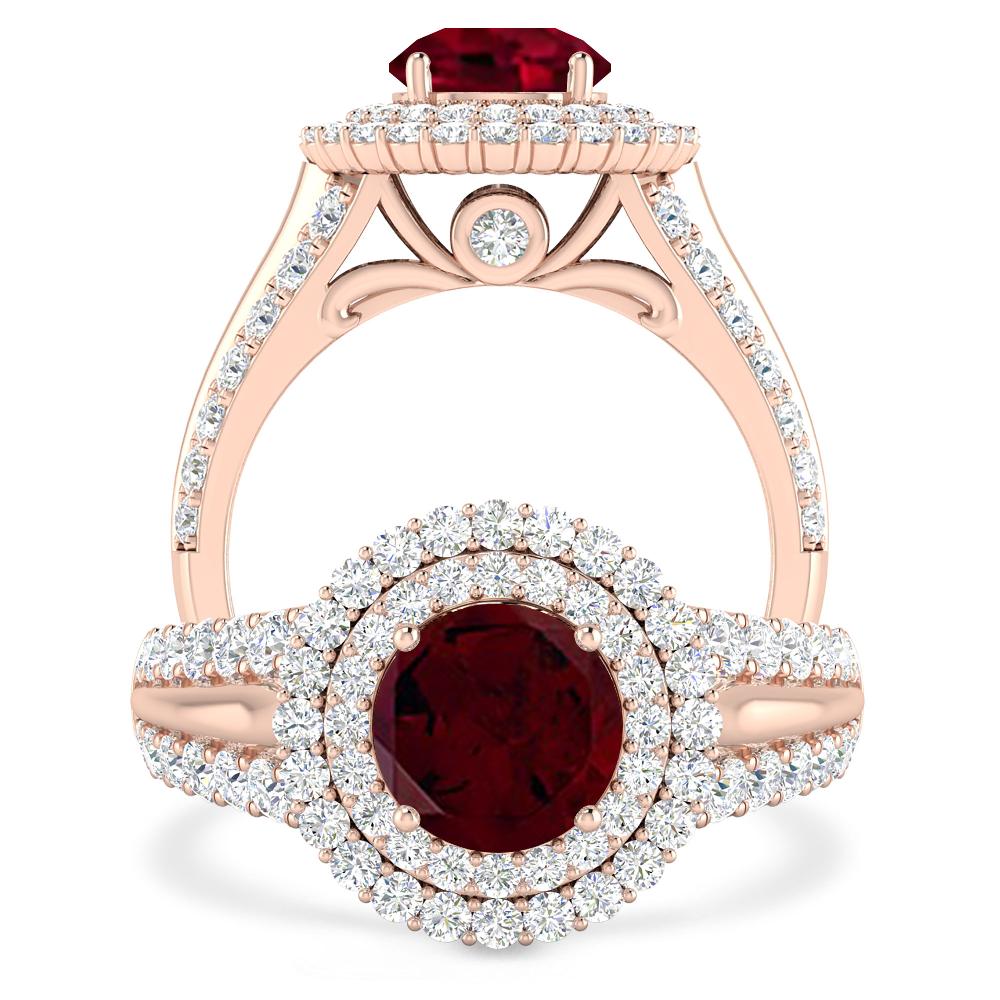 Rose Gold - Garnet