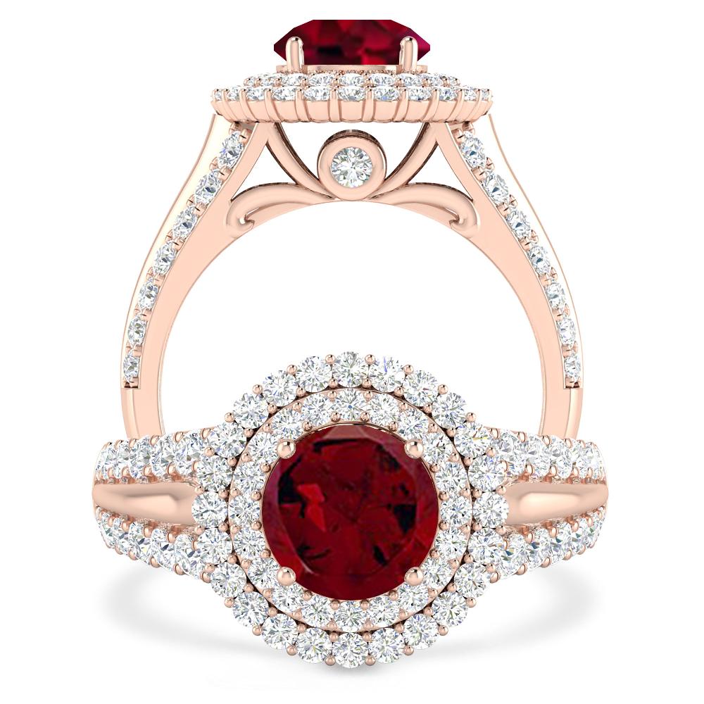 Rose Gold - Garnet
