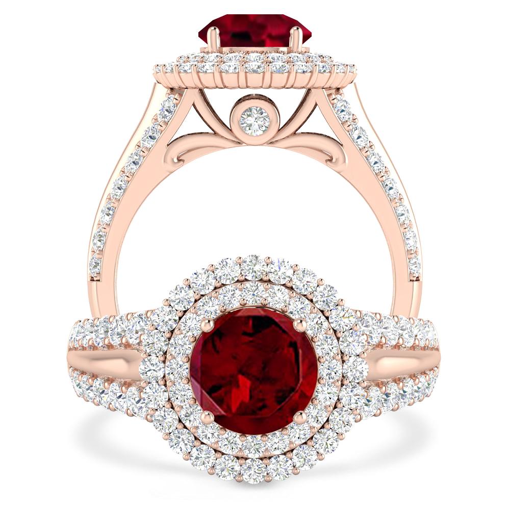 Rose Gold - Garnet