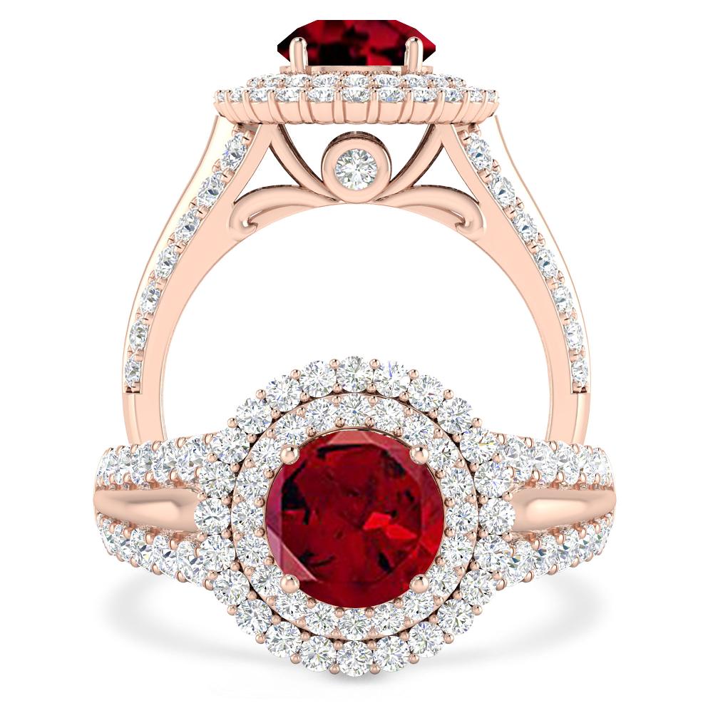 Rose Gold - Garnet