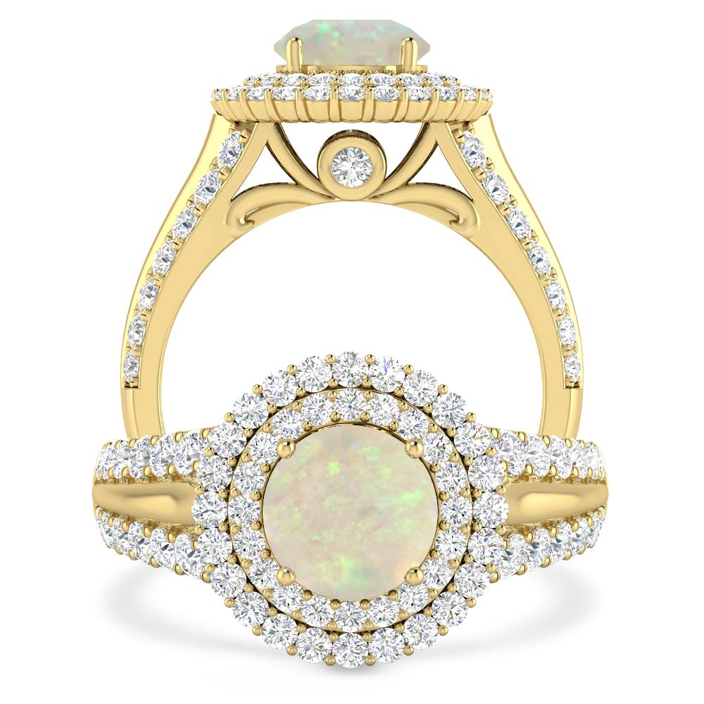 Yellow Gold - Opal