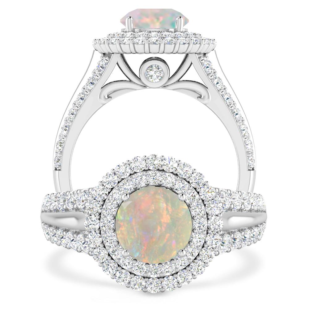 White Gold - Opal