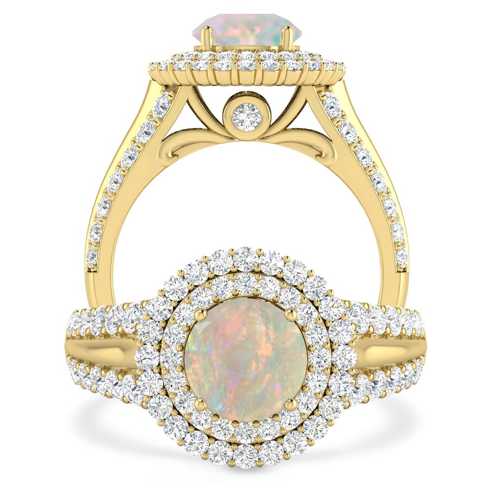 Yellow Gold - Opal