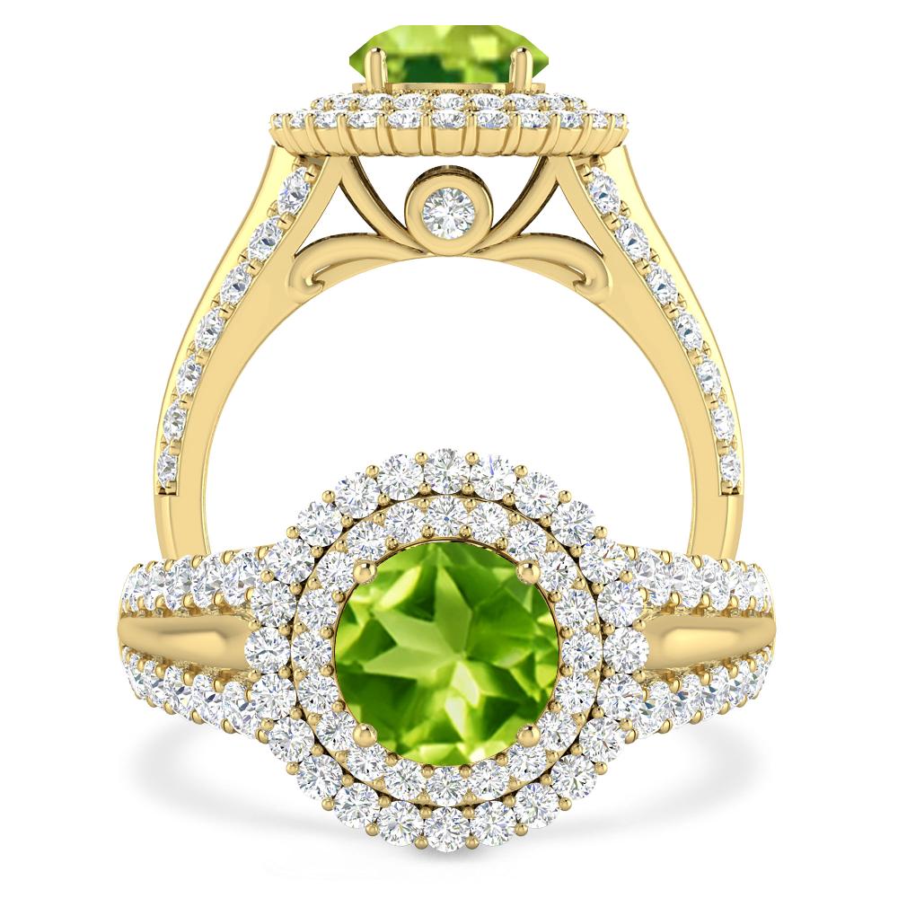 Yellow Gold - Peridot