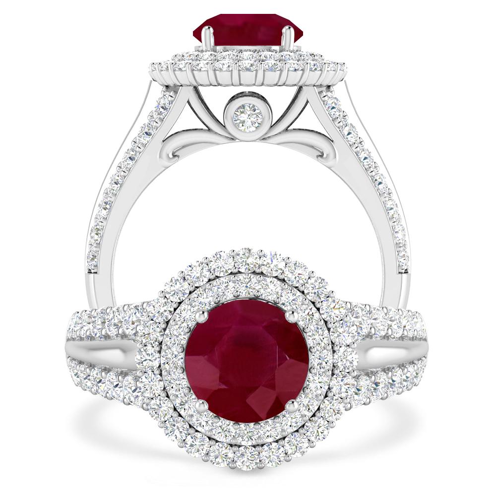 White Gold - Ruby