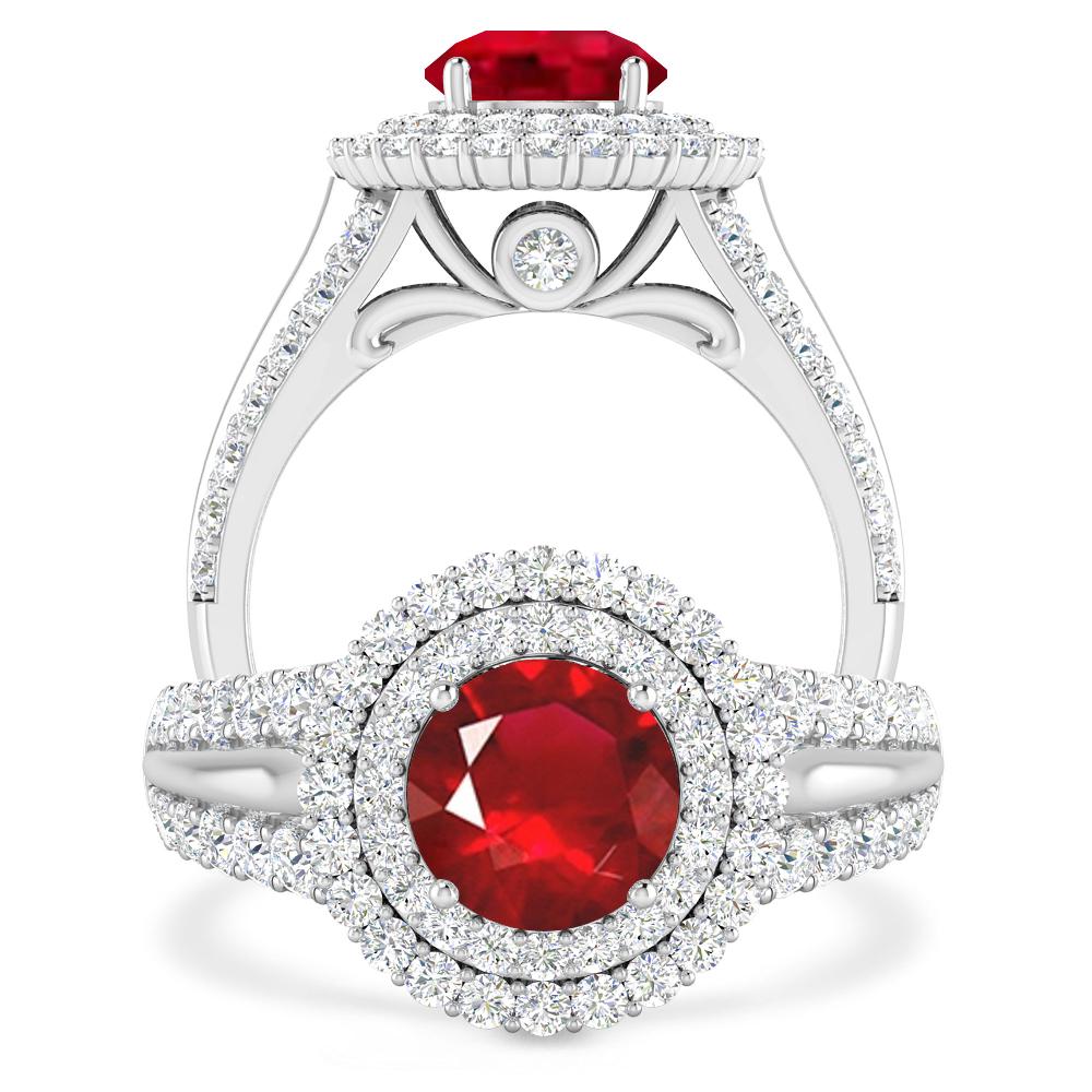 White Gold - Ruby