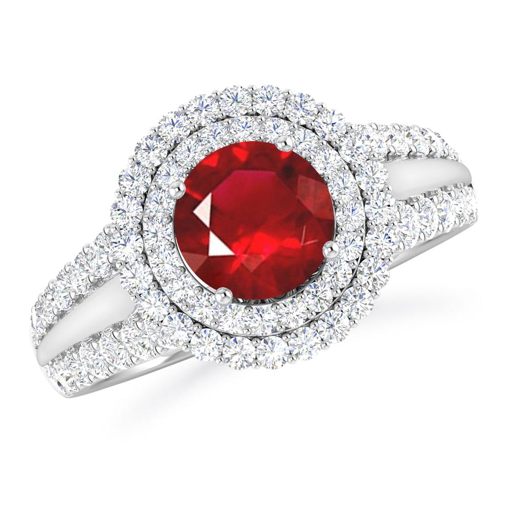 White Gold - Ruby