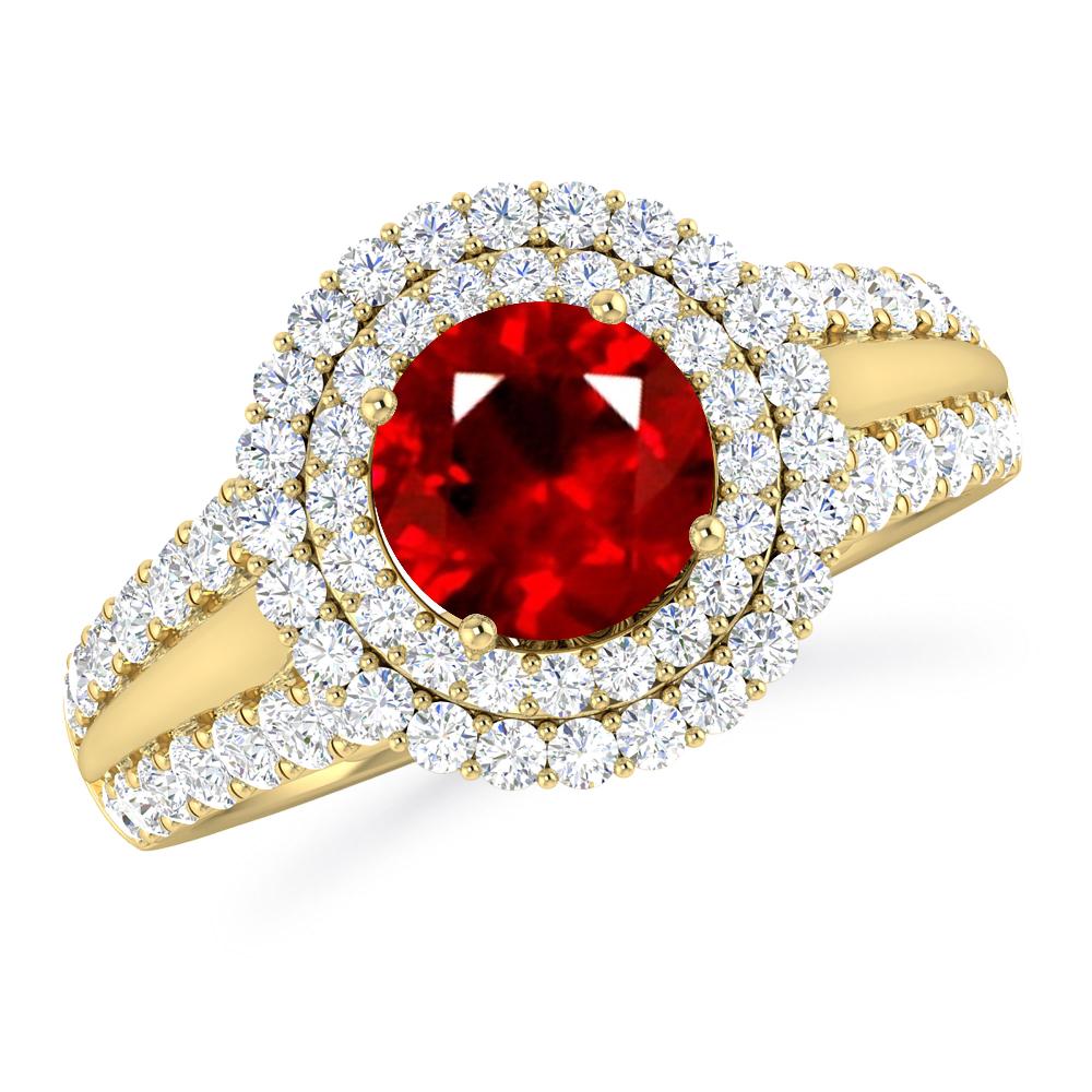 Yellow Gold - Ruby