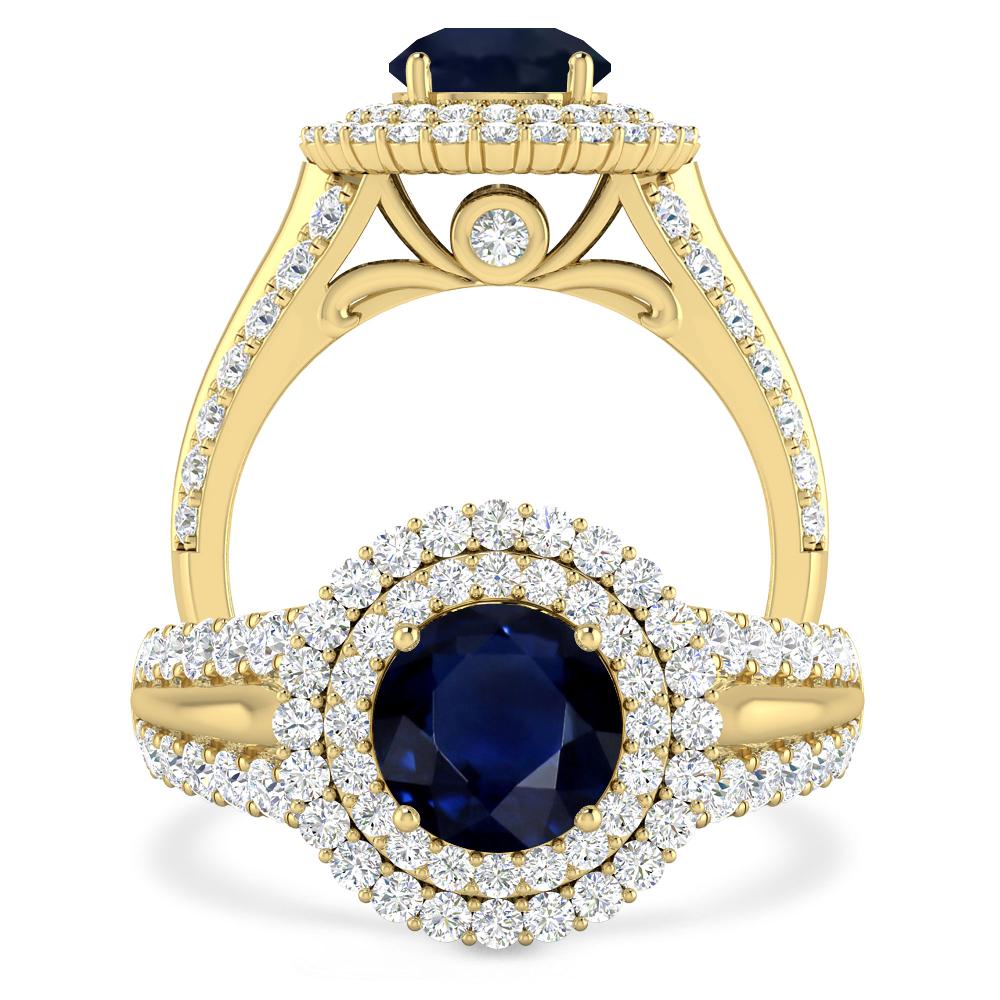 Yellow Gold - Sapphire