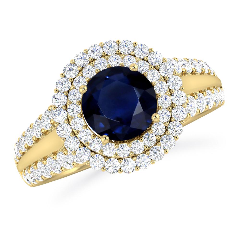 Yellow Gold - Sapphire