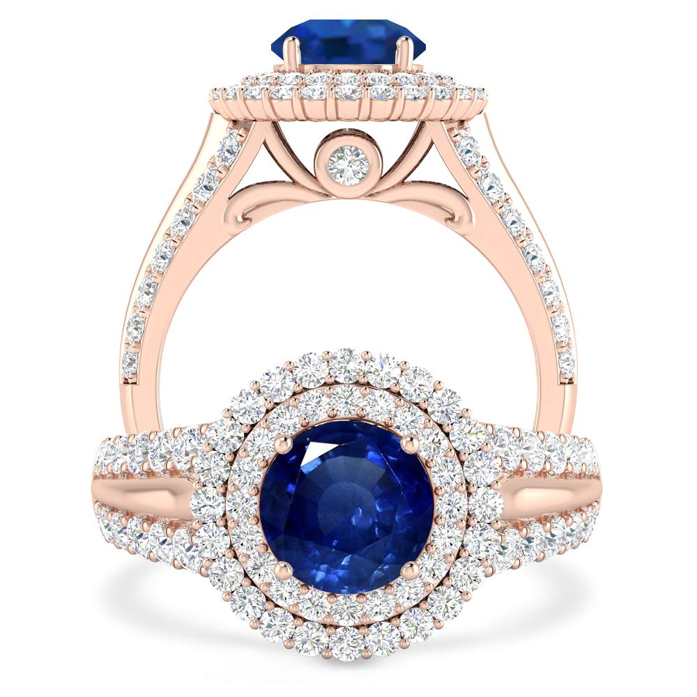 Rose Gold - Sapphire