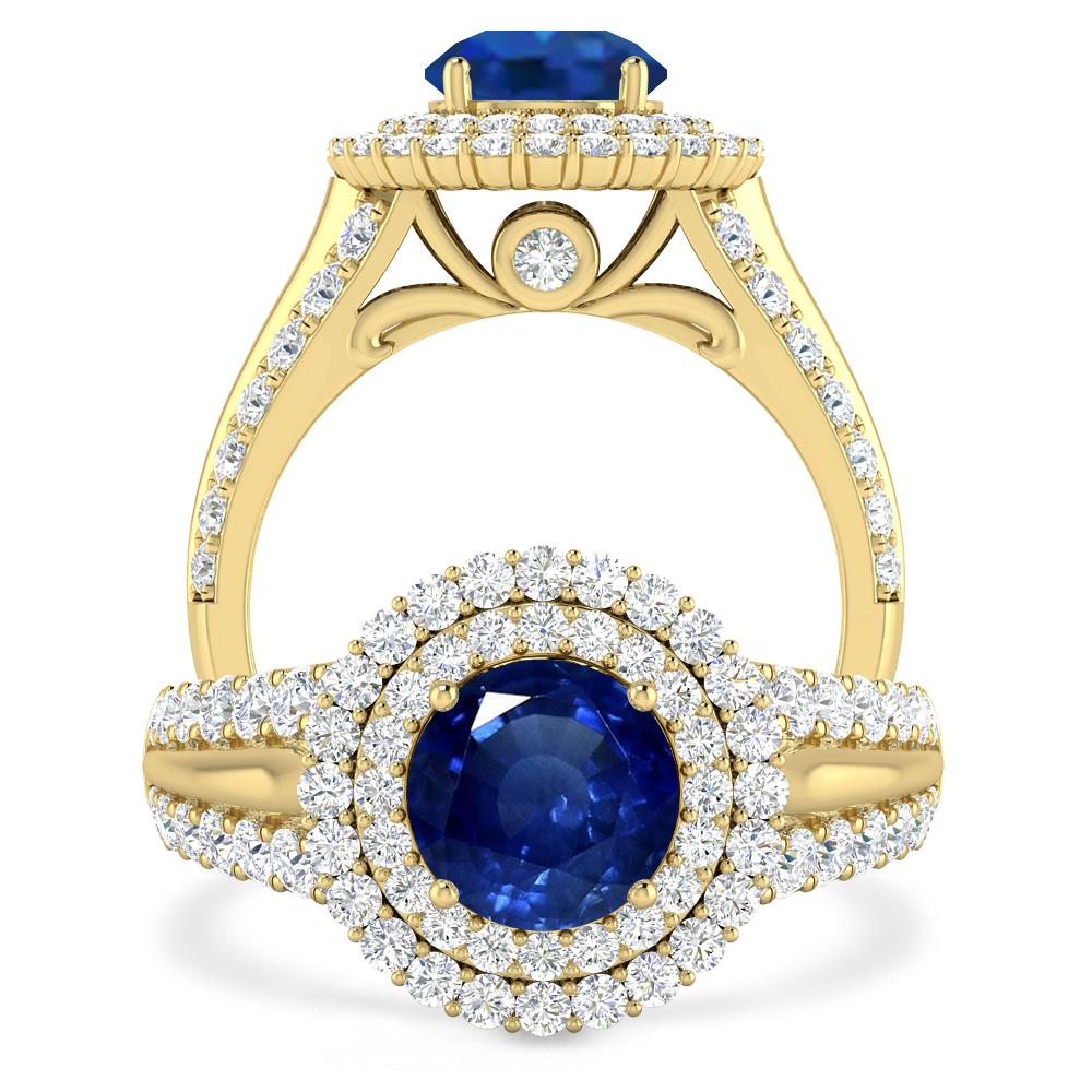 Yellow Gold - Sapphire