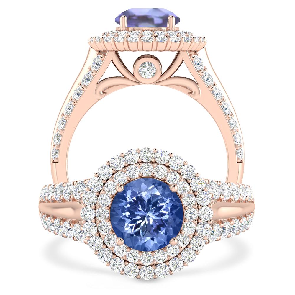 Rose Gold - Tanzanite