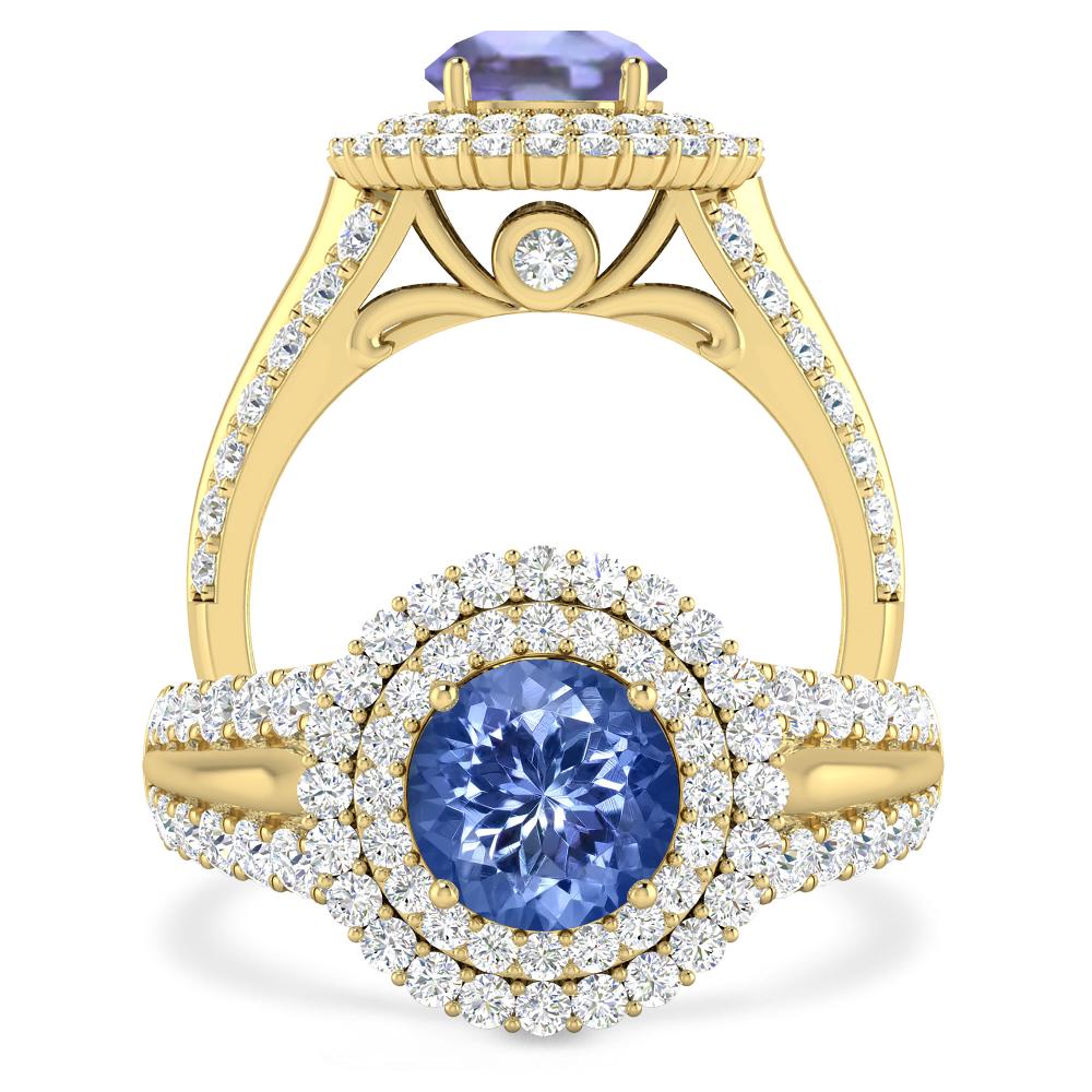 Yellow Gold - Tanzanite