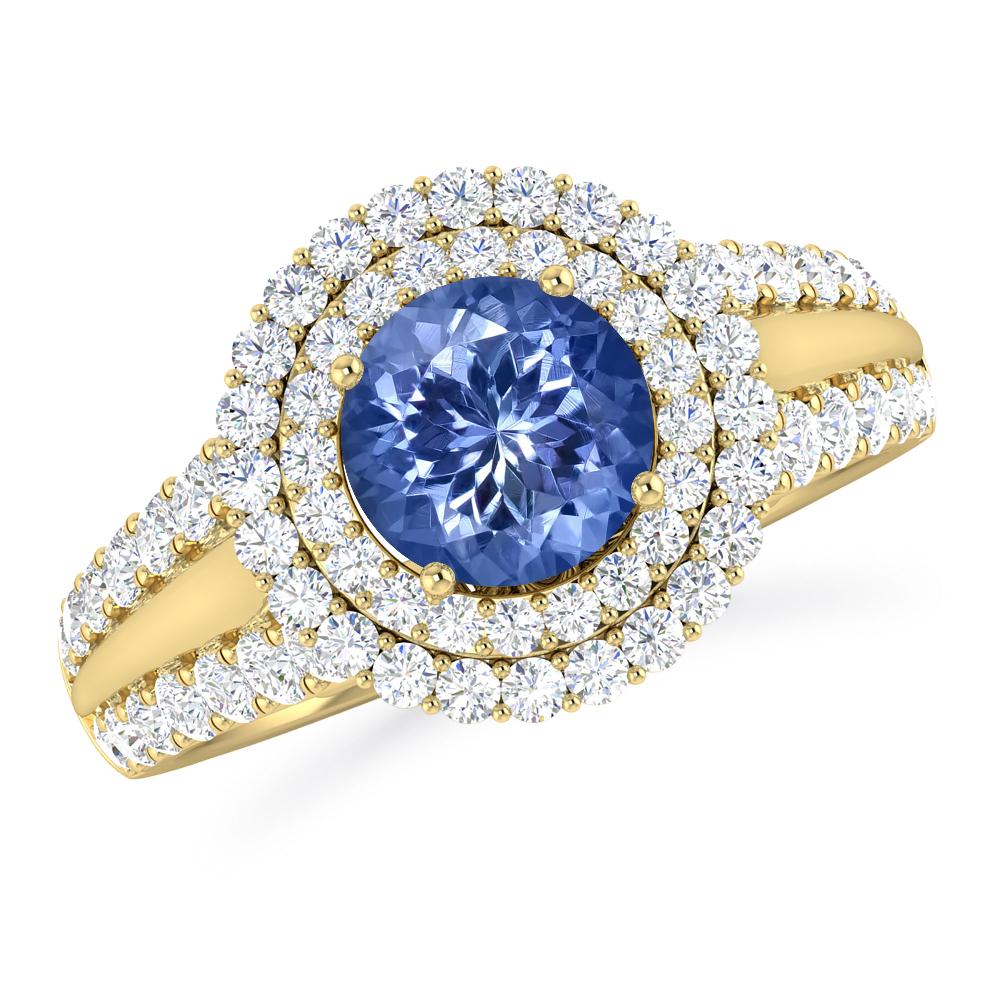 Yellow Gold - Tanzanite