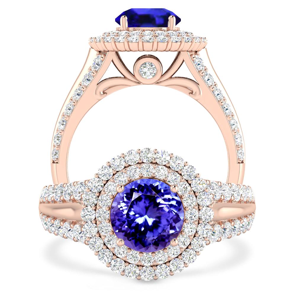 Rose Gold - Tanzanite