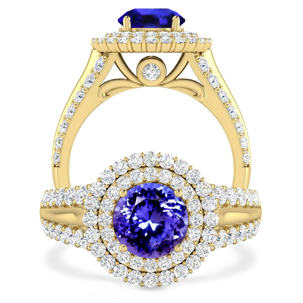 Yellow Gold - Tanzanite