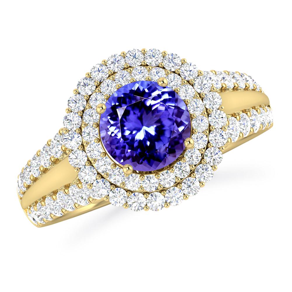 Yellow Gold - Tanzanite