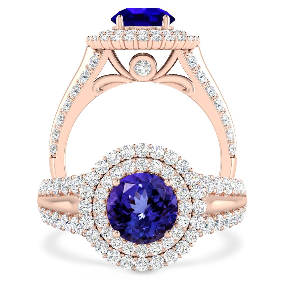 Rose Gold - Tanzanite