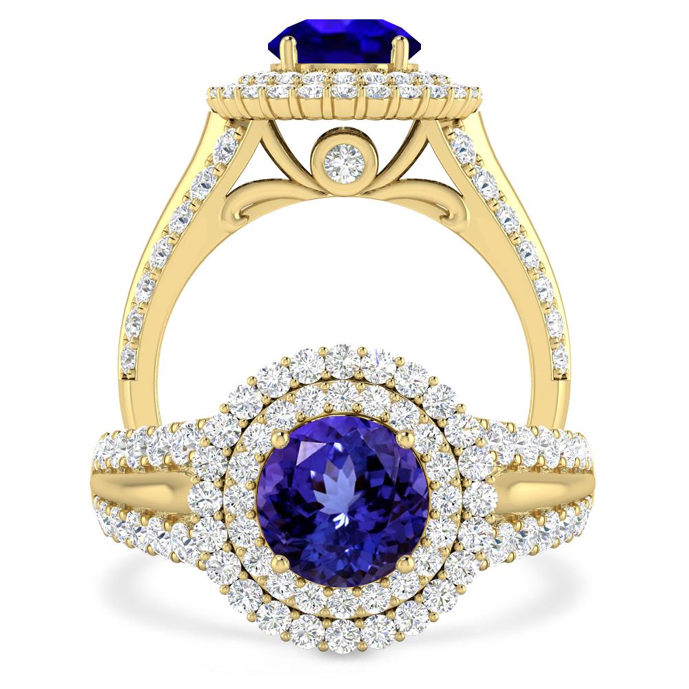 Yellow Gold - Tanzanite