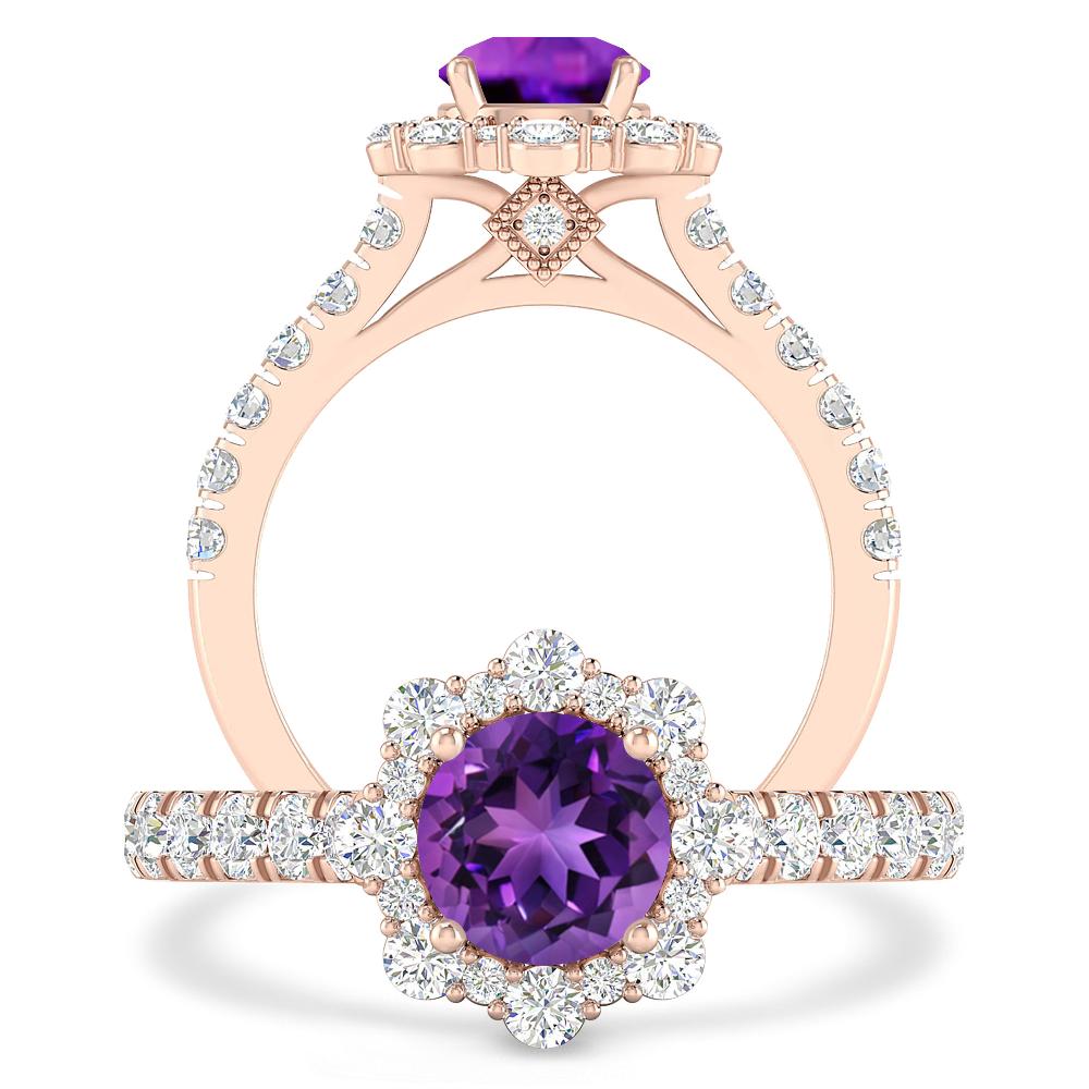 Rose Gold - Amethyst