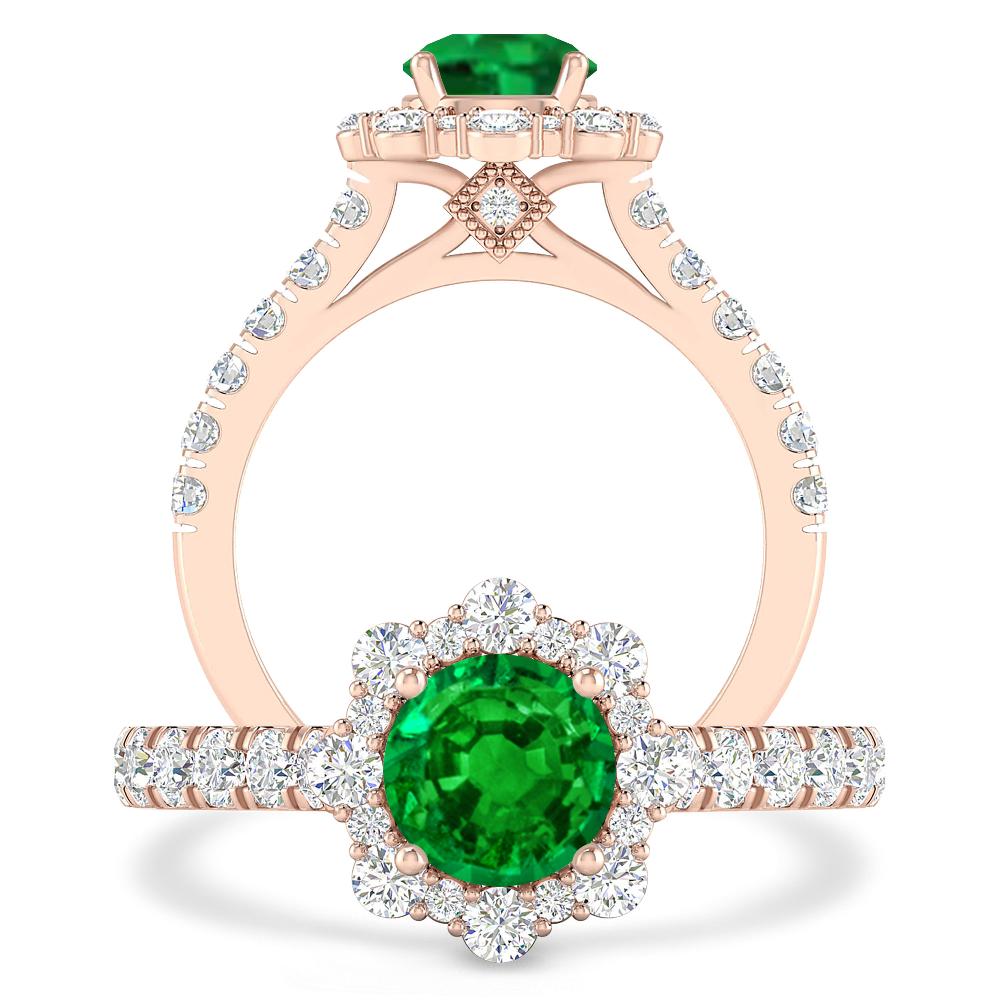 Rose Gold - Emerald