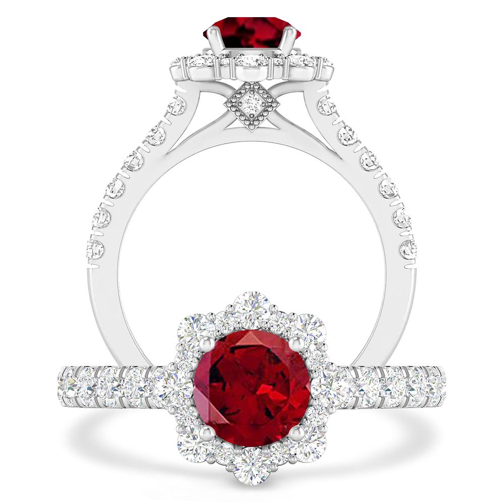 White Gold - Garnet