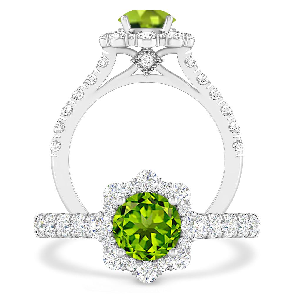 White Gold - Peridot