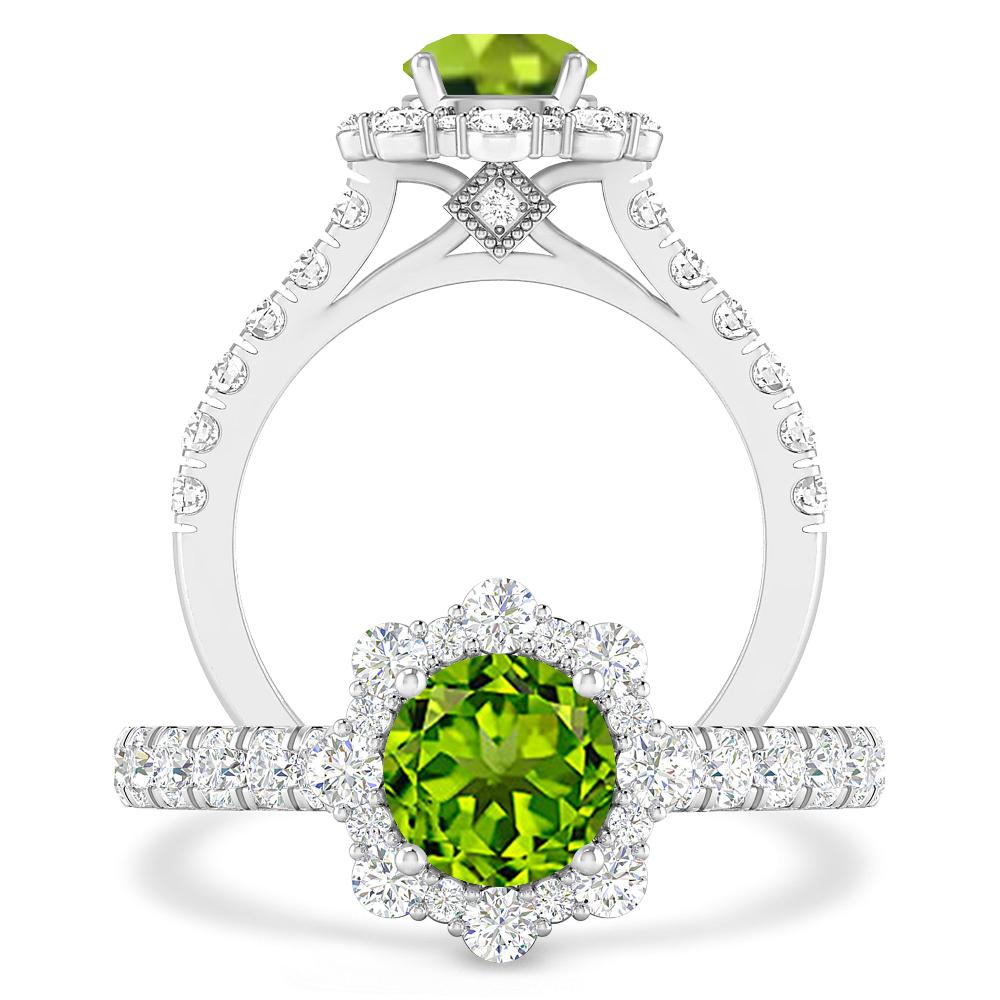 White Gold - Peridot