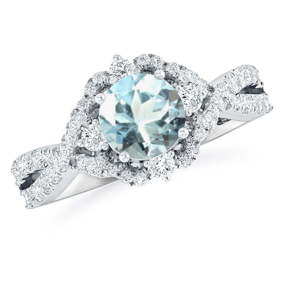 White Gold - Aquamarine
