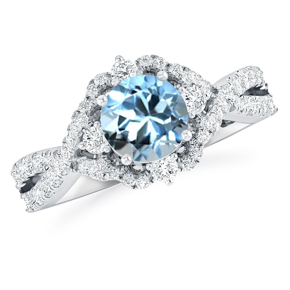 White Gold - Aquamarine