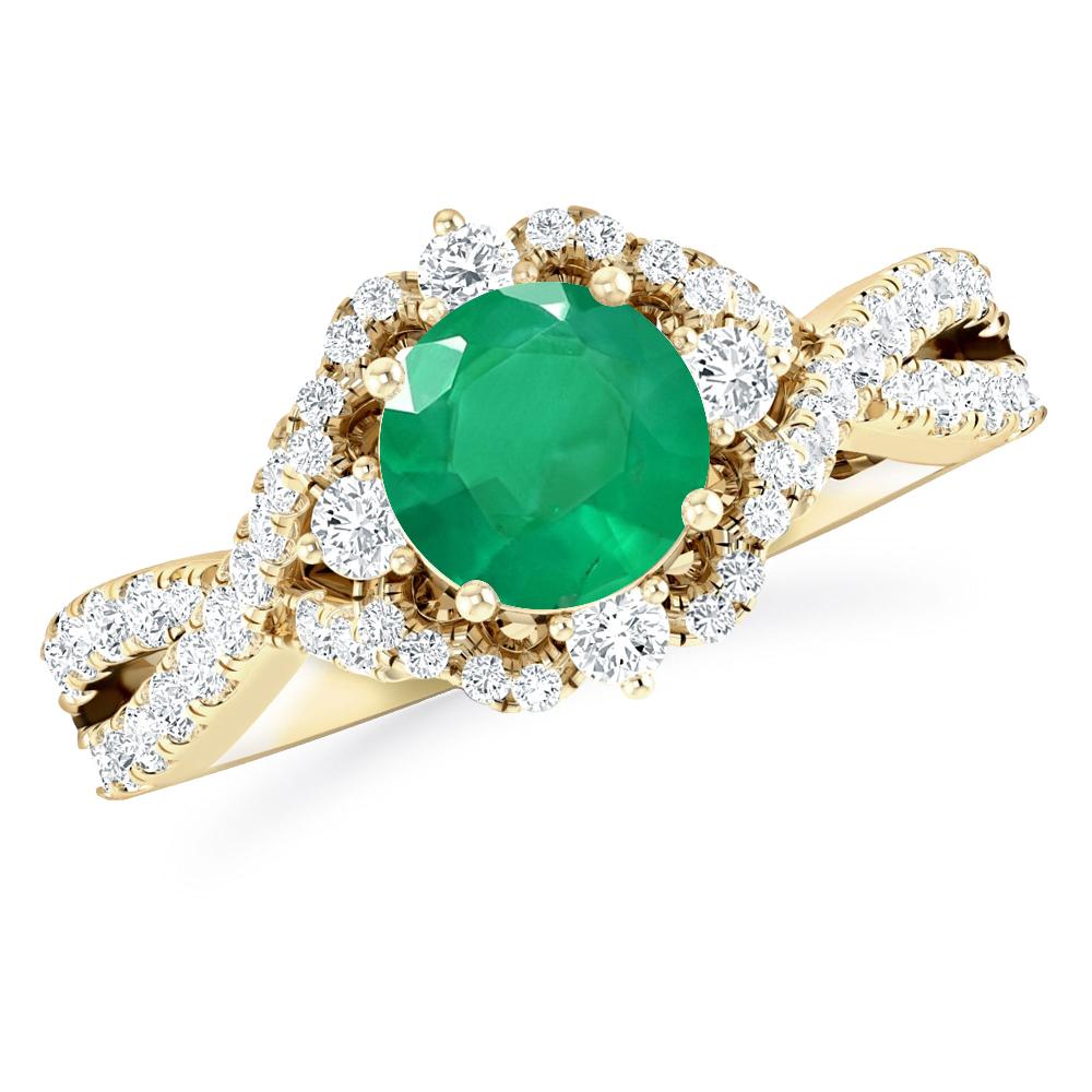 Yellow Gold - Emerald