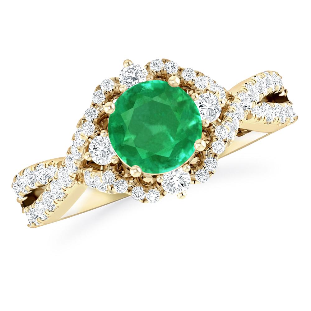 Yellow Gold - Emerald