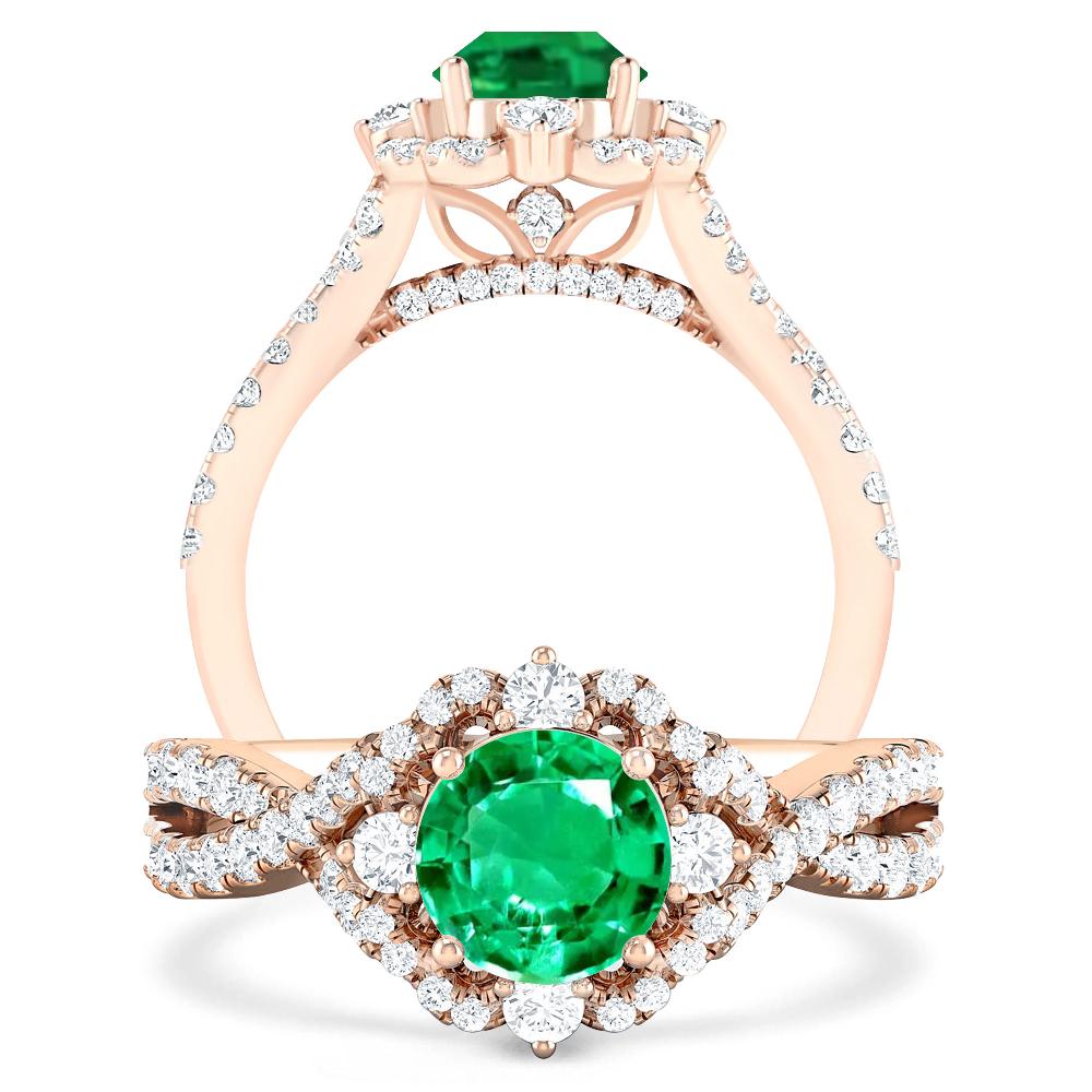 Rose Gold - Emerald