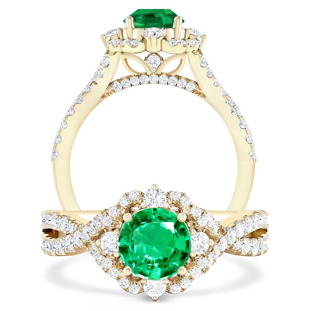 Yellow Gold - Emerald