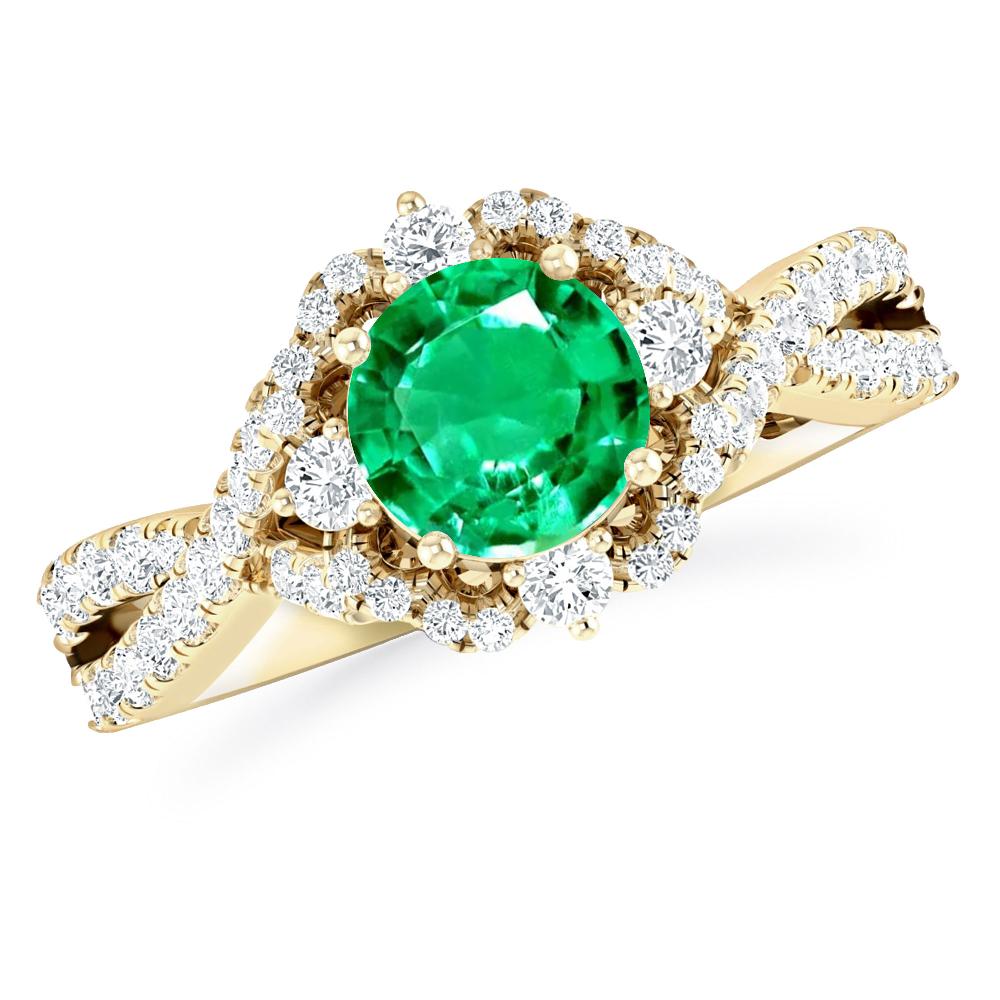 Yellow Gold - Emerald
