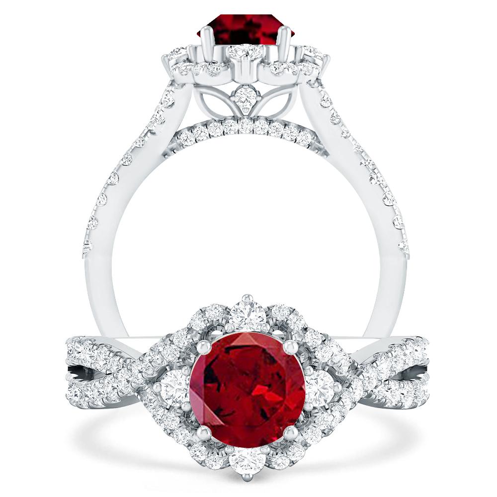 White Gold - Garnet