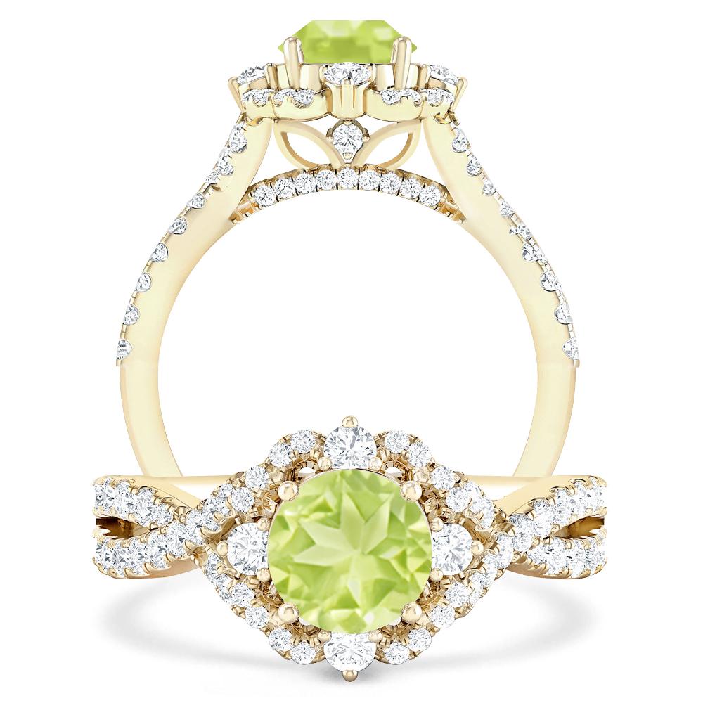 Yellow Gold - Peridot